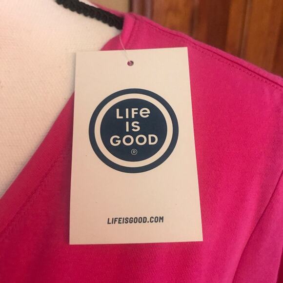 Life Is Good Short Sleeve Pink T-Shirt Sz M - Picture 4 of 5